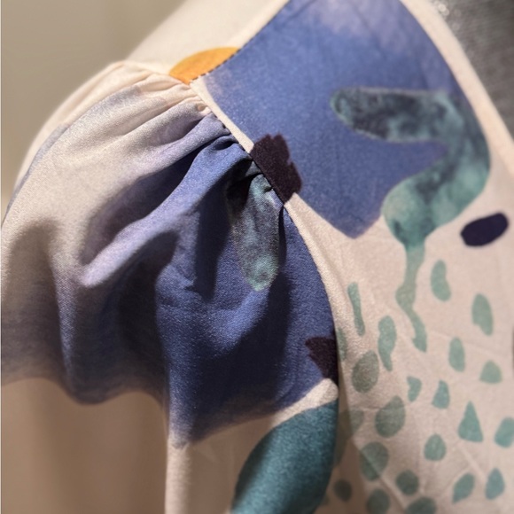 DRESS with multi color pattern and shapes - Picture 4 of 8